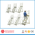 aluminum folding stairs,movable platform ladder,aluminum stair with big platform